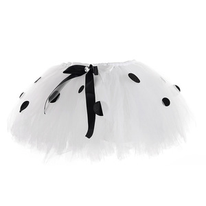 Enfants blanc point Tulle Tutu jupe mignon dessin animé <span class=keywords><strong>dalmatien</strong></span> oreilles bandeau noeud papillon queue ensemble Halloween carnaval Cosplay Costume - Product Image 4