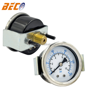 베코 50mm <span class=keywords><strong>U</strong></span>-클램프 후면 취부형 부르동관식 기체/액체/물 진공 압력계 및 압력 측정기 - Product Image 2