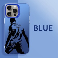 Coque de téléphone design avec motif du superstar du football Ronaldo pour iPhone Xs Xr 11 12 13 Mini 14 15 16 17 Pro Max