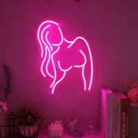 Sexy Lady Neon Sign Bright Neon Led Wall Body Sign avec Big Esthétique Room Decor IP67 Beautiful Naked Girl for Interior Design