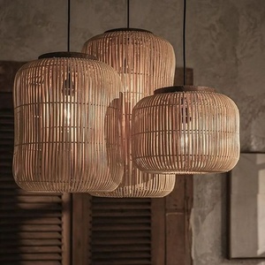 <span class=keywords><strong>Lampadario</strong></span> a Sospensione in Rattan <span class=keywords><strong>Naturale</strong></span> Intrecciato per Cucina, Sala da Pranzo, Ristorante, Hotel - Product Image 3
