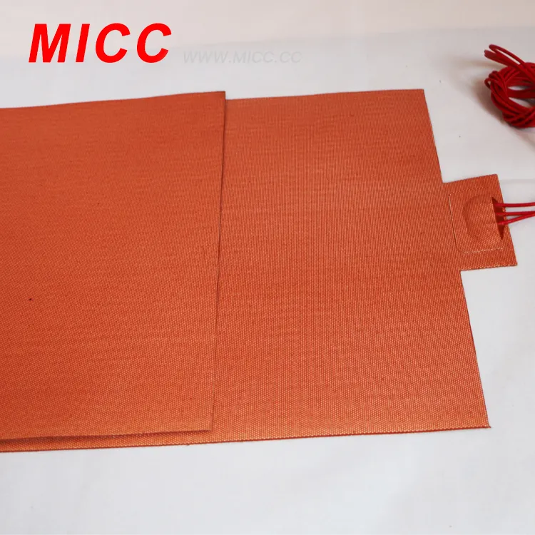 MICC özelleştirilmiş yüksek kaliteli yüksek sıcaklık silikon kauçuk ısıtıcı isıtma pedi