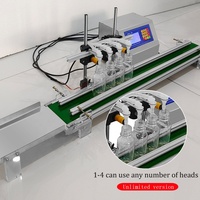 Machine de Remplissage Automatique Multi-têtes pour Liquides et Bouteilles, Économe en Énergie, avec Tapis Roulant, Machine à Jus, 1 Personne