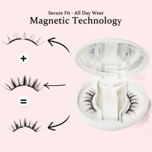 Ciglia Finte Riutilizzabili Quantum Magnetic CC C001, Effetto Visone, Morbide e Leggere, Vendita all'Ingrosso, Fai da Te, Direttamente dalla Fabbrica - Product Image 1