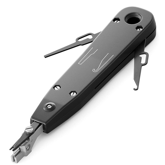 ZOERAX Multifunction Impact Punch Down Tool for Cat5 Cat6 Network Cable & Telephone Terminal Insertion