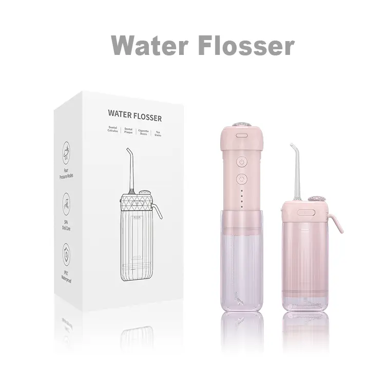 Flosser น้ําขนาดกะทัดรัดราคาถูกขายส่ง IPX7 กันน้ําไฟฟ้าฟันอุปกรณ์ไวท์เทนนิ่งการเดินทางบ้านทําความสะอาดทันตกรรม