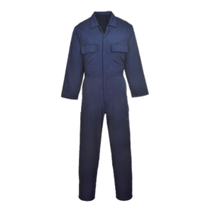 เสื้อคลุมแขนสั้นระบายอากาศได้ดีสำหรับผู้ชายที่มีการปิดซิปด้านหน้าและเนื้อผ้าสวมใส่ทำงานที่ทนทาน - Product Image 1