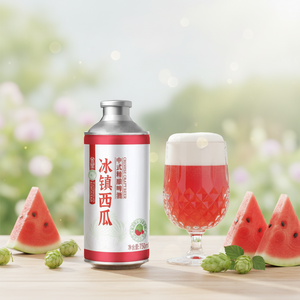 Tienda Oficial: Cerveza Artesanal KINGSTAR Iced Watermelon Hybrid Herb Spice, 750 ml * 6 Latas/Botellas, Bebida Baja en Alcohol, 3.3ABV - Product Image 5