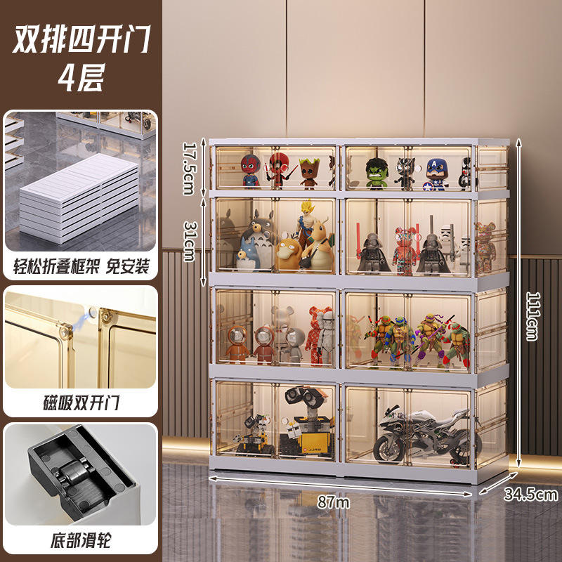 Double rangée, 4 couches