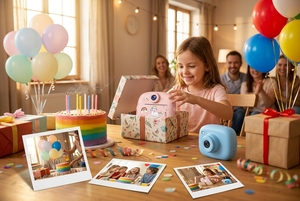 Digitale Sofortbild-Minikamera für Kinder mit CMOS-Videofunktion, Geschenkidee für Kinder, Druckt Fotos auf MicroSD-Karte, aus Kunststoff - Product Image 4