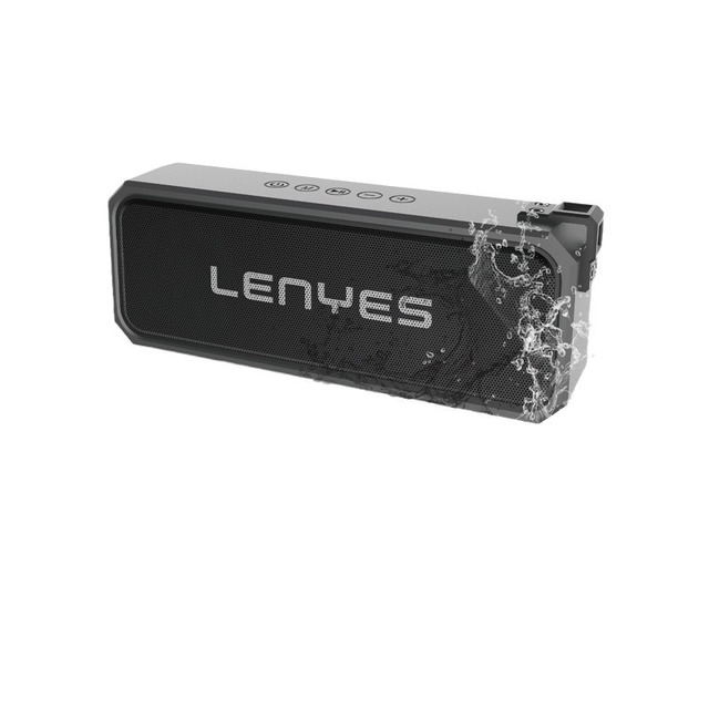 Lenyes S107 Wireless for Bluetooth Speaker RGB LED 360-Degree Surround Sound Waterproof Drop-Proof Subwoofer Battery Made