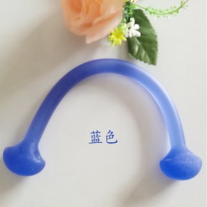 Banda de resistencia de silicona, color azul, equipo portátil para ejercicios de brazos, para hombres y mujeres - Product Image 1