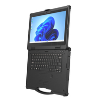 Portátil Robusto X14A de 14 Pulgadas con Pantalla Táctil FHD, Intel I7, 32 GB de RAM, Windows 11, 5G, NFC, Escáner de Huellas Dactilares, IP65, Resistente al Agua, PC Industrial
