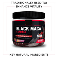 Gummies de Maca pour Hommes : Compléments Énergétiques Puissants, Véganes, à Base de Racine de Maca, Vitamines
