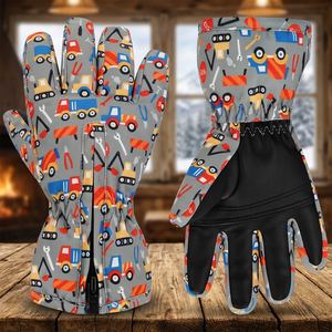 Customizable Lightweight Fashion Warming Winter Ski Snowboarding Fishing <b>Gloves</b> Men Women <b>Kids</b> Insulated Breathable <b>Waterproof</b> - Product Image 3