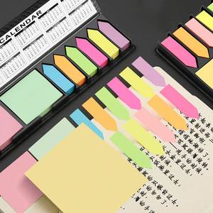Bloc de Notas Adhesivas, Calendario 2027, 2 Blocs de Notas, 6 Colores, Pestañas de Índice, Papel Autoadhesivo, Planificador Multifuncional Portátil de Oficina - Product Image 4