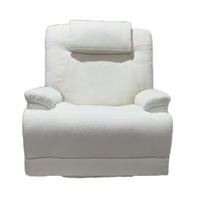 Canapé inclinable électrique au design moderne, revêtement en tissu, triple moteur, massage par airbag, fauteuil releveur pour personnes âgées