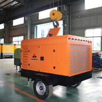 Compresseur d'air mobile à vis diesel Kinleon portable 250 CFM 12 bars pour pneus, livraison rapide, moteur pour marteau-piqueur et sablage