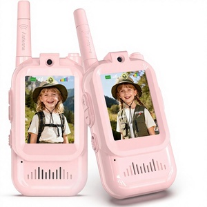 Walkie Talkie <span class=keywords><strong>para</strong></span> Niños con Cámara HD Recargable, Cambiador de Voz, Alcance de 300m, <span class=keywords><strong>Juegos</strong></span> Familiares, Senderismo, Juguete Metálico - Product Image 1