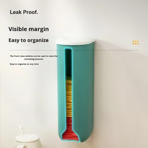 Design XT254 moderno Organizer per sacco della spazzatura in PP a parete porta-borsa da cucina con Design estraibile scatola di immagazzinaggio in plastica - Product Image 3