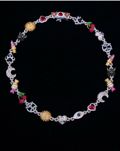 סט תכשיטי יוקרה לגבר מזהב 9K-18K |   שרשרת קובנית בארוק יהלומים שגודלו במעבדה בטכנולוגיית CVD |   תליון רובי וספיר קפואים בהתאמה אישית עם תעודת IGI - Product Image 2