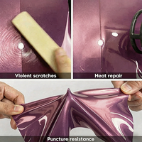 Film adhésif en vinyle PVC PET à changement de couleur, résistant aux UV, anti-rayures, pour la décoration extérieure automobile