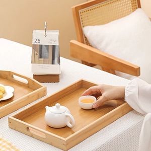 Bandeja de Servir Rectangular de Bambú Estilo Japonés para Té, Café, Uso en Hoteles y Restaurantes - Product Image 3