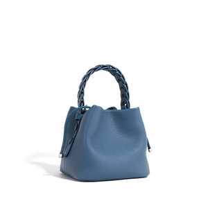 Genuine Leather <strong>String</strong> Bucket <strong>Bag</strong>, Single Shoulder, Crossbody, Elegant Hand <strong>Bag</strong>, Spring, Summer, New, Fashion, 2024 - Product Image 6