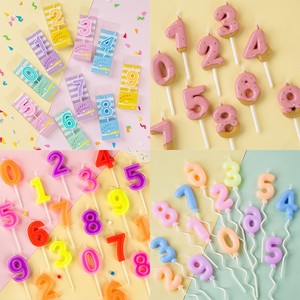 Velas con números de miel y dulzura, decoración de acrílico dorado para pasteles, suministros para fiestas de cumpleaños - Product Image 2