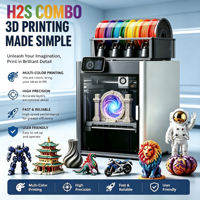 Imprimante 3D Combo H2S en Bambou à Prix Direct Usine, FDM Haute Vitesse, Nivellement Automatique, PLA ABS PETG, Qualité Industrielle