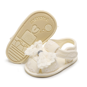 Sandales à bout fermé en dentelle pour bébés filles, chaussures pour bébés de 1 an, vente en gros - Product Image 4
