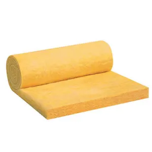 Wall Roof Thermal Insulation Glass Wool Blanket Or Roll Or Fiberglass Wool With Aluminum Foil