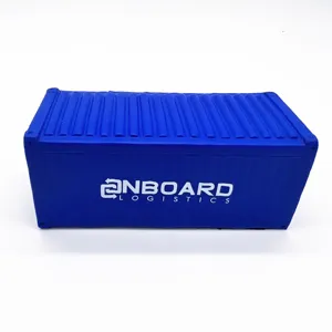 Eco Vriendelijke Blauwe Custom Pu Schuim Container Vorm Antistress Speelgoed