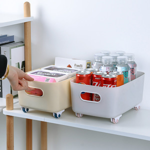 Adhesive Caster Wheels For Storage Boxes And Containers Soft ABS Blue With Rollers For Easy Mobility - Product Image 2