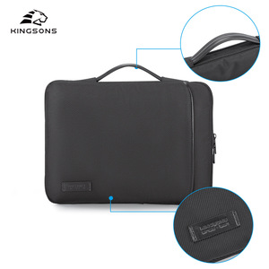 KINGSONS Tablet Bag Black Polyester Waterproof Wear Resistant Shockproof Zipper Closure Business Travel Men's Clutch Case - Product Image 4