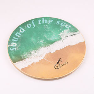 Gecko GH37 Cajon Sea Wave Drum Instrumentos de percusión de madera redondeados Tambor de océano profesional Tambores de caja de madera plana - Product Image 2