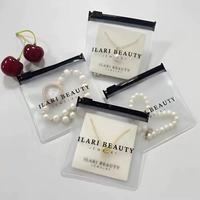 Sacs d'étanchéité de bijoux en plastique transparent avec fermeture à glissière refermable pochettes imprimées personnalisées pour le stockage de la montre