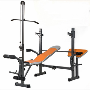 Attrezzatura multifunzione per il Fitness domestico in acciaio per Trainer in metallo per sollevamento pesi e bilanciere Squat Rack panca con manubrio - Product Image 6