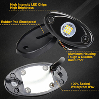 Luces de Roca LED Blancas Puras Más Brillantes de Venta al por Mayor de Fábrica, 12V para Camiones, UTVs, ATVs y 4x4