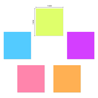Prix de gros Blocs-notes autocollants pour fournitures de bureau 75x75mm 100x12 feuilles Plusieurs couleurs