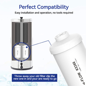 เครื่องกรองน้ำแบบกราวิตี้สแตนเลส 304 ขนาด 8.5 ลิตร พร้อมไส้กรองคาร์บอนกัมมันต์สำหรับใช้ในครัวเรือน พร้อมฐาน - Product Image 3