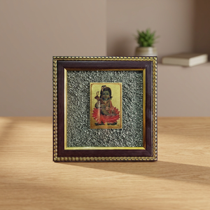 Cadre artisanal Shree Krishna – Symbole spirituel indien, décoration intérieure, artisanat, cadeau, vente en gros - Product Image 3