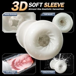 Masturbatore Maschile con Controllo APP, Giocattolo Sessuale per Adulti, Vagina Artificiale Riscaldante, Pompa per Pene con Funzione di Suzione e Spinta Automatica, Macchina del Sesso per Uomini - Product Image 5