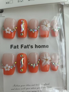 <span class=keywords><strong>Uñas</strong></span> Postizas Feifei Hechas a Mano, Diseño 3D <span class=keywords><strong>con</strong></span> <span class=keywords><strong>Flores</strong></span>, Estilo Americano, <span class=keywords><strong>Color</strong></span> <span class=keywords><strong>Rosa</strong></span> Francés, <span class=keywords><strong>Uñas</strong></span> Artificiales Dulces y Modernas - Product Image 4