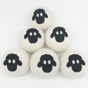 Nouveautés 2021, boules de séchage en laine mérinos bio écologiques faites à la main, 6 pièces, Taixiang TX-010d, 6-10 cm - Product Image 4