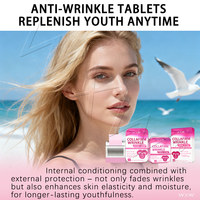 Vitamines OEM Anti-rides Films buccaux fins Collagène Boost Réduction des ridules Dissolution rapide Collafrim Bandes buccales anti-rides