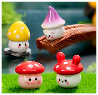 Miniature mignon jardin fleur plante Pot Figurines 3D Sculpture résine joint poulet lapin cochon chien ours champignon animaux enfants jouets