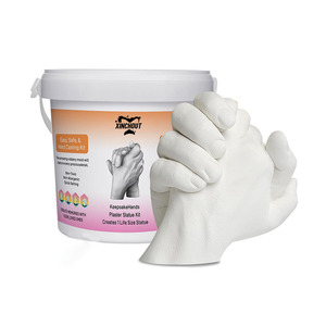 Kit patung kenang-kenangan Model tangan pasangan, Kit kerajinan tangan cetakan tangan plester - Product Image 1