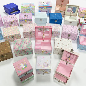 Boîte à musique <span class=keywords><strong>en</strong></span> papier écologique personnalisée YIYU OEM, organisateur de bijoux, boîte cadeau avec miroir et cheval de <span class=keywords><strong>carrousel</strong></span> rotatif à manivelle - Product Image 6