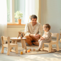 Vente en gros Chaise d'activités pour bébé pour tout-petits enfants Chaise d'apprentissage d'étude en bois